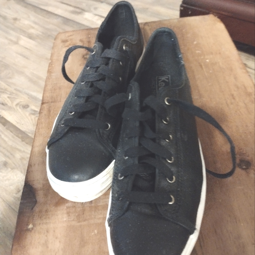 leather tennis shoes Keds